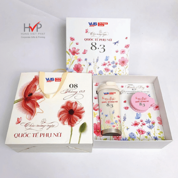 SET QUÀ TẶNG 8/3 - Ly Giữ Nhiệt & Lược Gấp Gọn