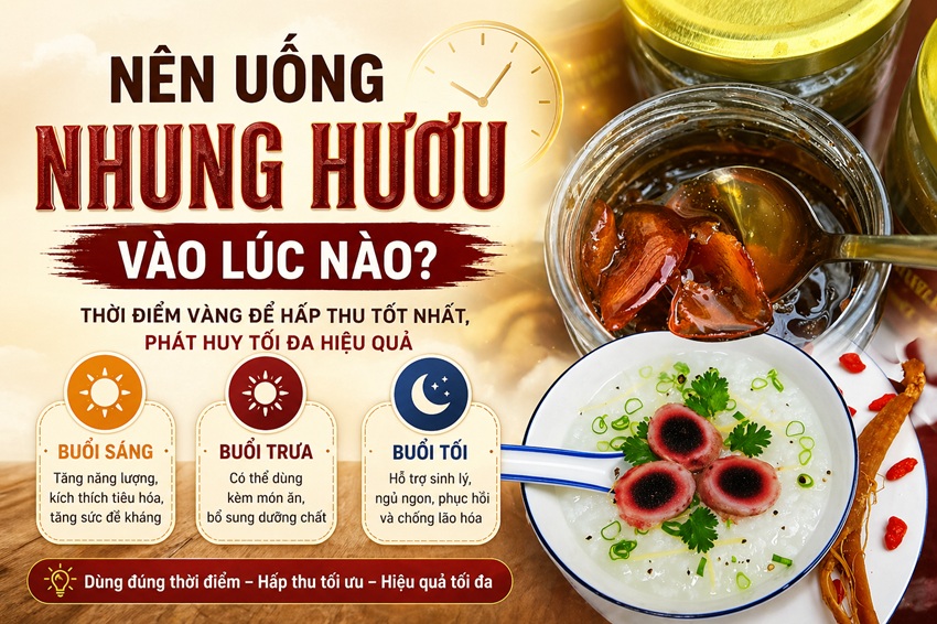 nen uong nhung huou vao luc nao